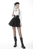 Punk rock side rope pleated strap dress DW587