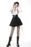 Punk rock side rope pleated strap dress DW587