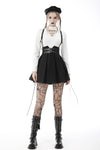 Punk rock side rope pleated strap dress DW587