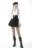 Punk rock side rope pleated strap dress DW587