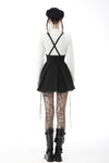 Punk rock side rope pleated strap dress DW587