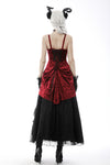 Gothic noble queen wine diamond velvet dress DW589