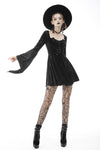 Devil magic diamond velvet dress DW596