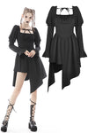 Lost princess cutout hem puff long sleeves dress DW600