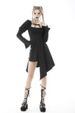 Lost princess cutout hem puff long sleeves dress DW600