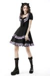 Rock girl multicolor preppy dress DW623