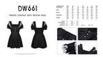 Princess contrast ruffle neckline dress DW661