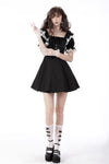 Princess contrast ruffle neckline dress DW661