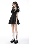 Princess contrast ruffle neckline dress DW661