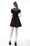 Gothic embroidered contrast dress DW667