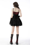 Gothic spider bow frilly strap dress DW671