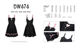 Rock doll heart bow dress DW676