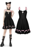 Rock doll heart bow dress DW676