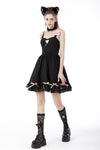 Rock doll heart bow dress DW676