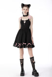 Rock doll heart bow dress DW676