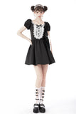 Gothic lolita skull lace trim dress DW681