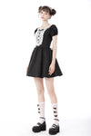 Gothic lolita skull lace trim dress DW681