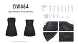 Punk locomotive pleated mini dress DW684