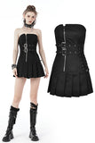 Punk locomotive pleated mini dress DW684