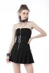 Punk locomotive pleated mini dress DW684