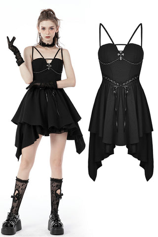 Rebel rock strappy chain dress DW690