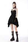 Rebel rock strappy chain dress DW690