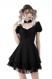 Gothic princess frilly mini dress DW697