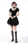 Gothic princess frilly mini dress DW697