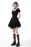 Gothic princess frilly mini dress DW697