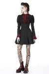 Blood clan preppy frilly collar dress DW733