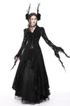 Gothic romantic hollow out sexy frilly lace dress DW734