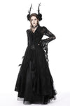 Gothic romantic hollow out sexy frilly lace dress DW734