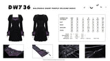 Walpurgis Night purple splicing dress DW736