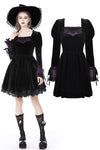 Walpurgis Night purple splicing dress DW736