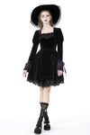 Walpurgis Night purple splicing dress DW736