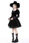 Walpurgis Night purple splicing dress DW736