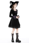 Walpurgis Night purple splicing dress DW736