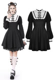 Retro contrast academy dress DW738