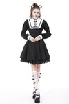 Retro contrast academy dress DW738