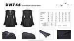 Pleated bat collar dress DW746