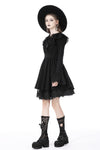 Pleated bat collar dress DW746