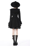 Pleated bat collar dress DW746