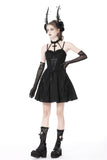 Gothic big cross strap dress DW762