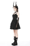 Gothic big cross strap dress DW762