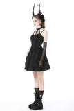 Gothic big cross strap dress DW762