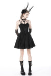 Gothic big cross strap dress DW762