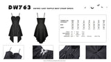 Gothic lady ruffle bust strap dress DW763