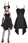 Gothic lady ruffle bust strap dress DW763