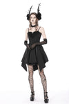 Gothic lady ruffle bust strap dress DW763