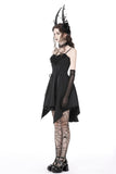 Gothic lady ruffle bust strap dress DW763